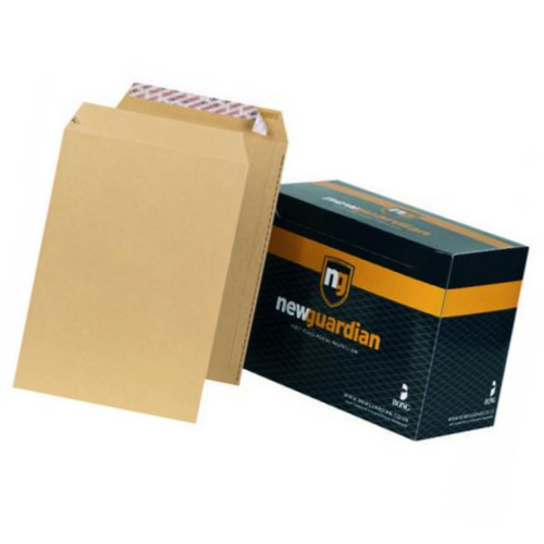 New Guardian Envelopes C4 Manilla heavyweight 130gsm Peel & Seal x 250 Box J26339